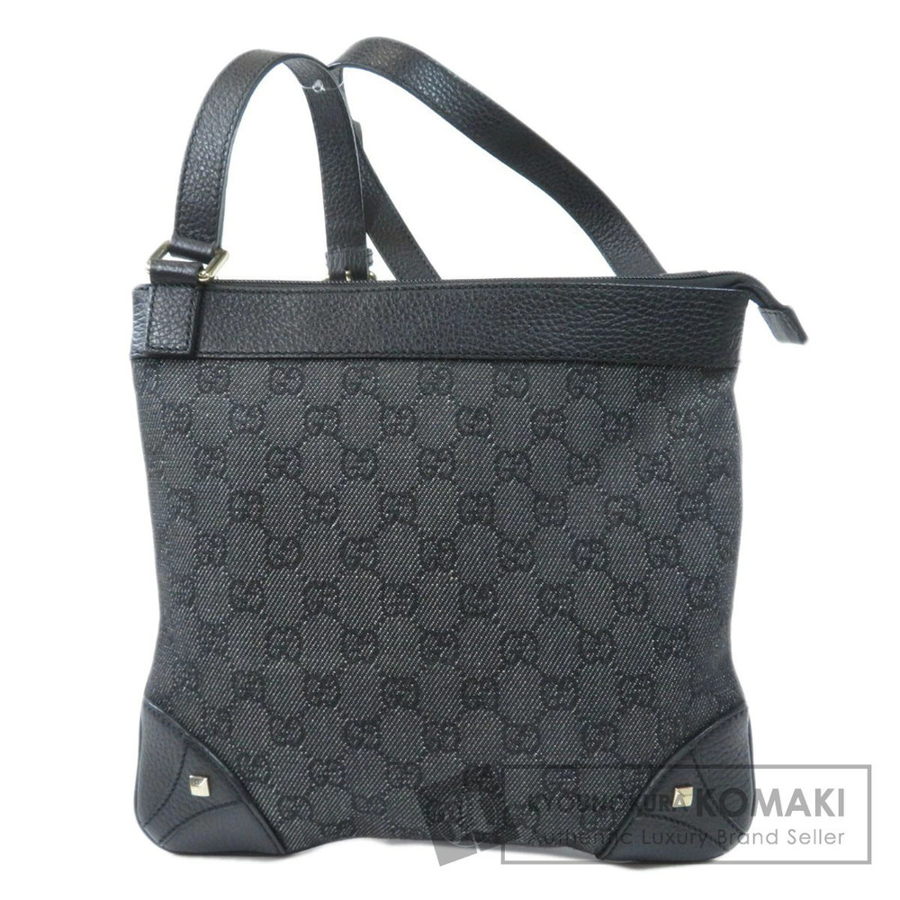 Gucci GG Canvas Studded Messenger Crossbody Bag black